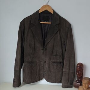 Brown Suede Blazer